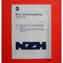 Minidienstregeling NZH 1973/74